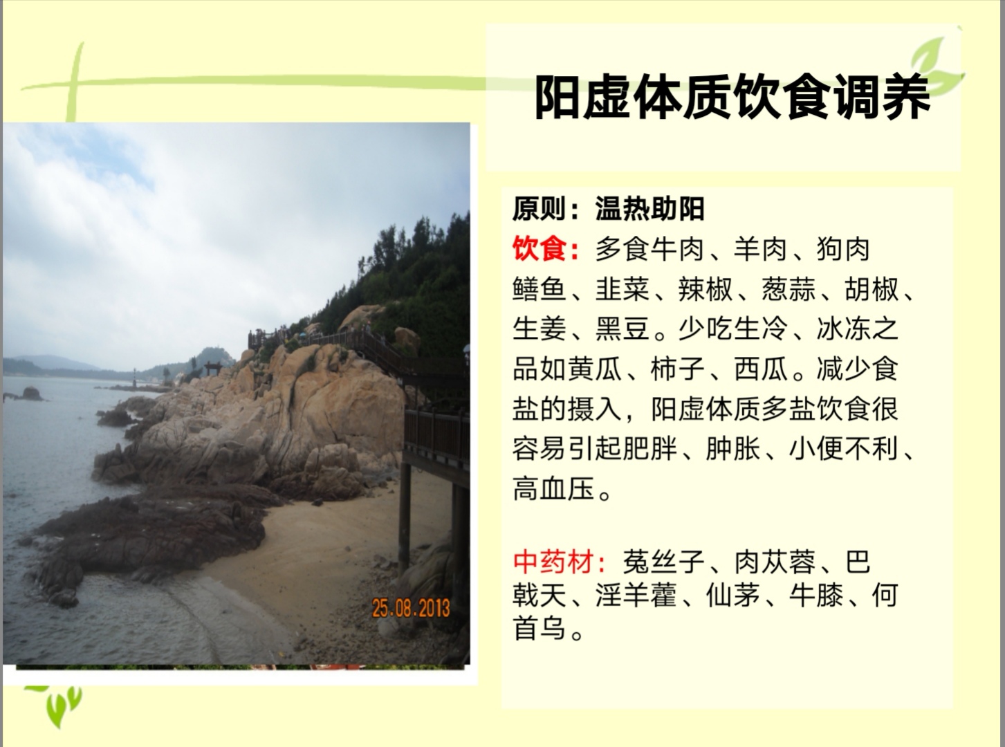 体质养生调理之阳虚体质