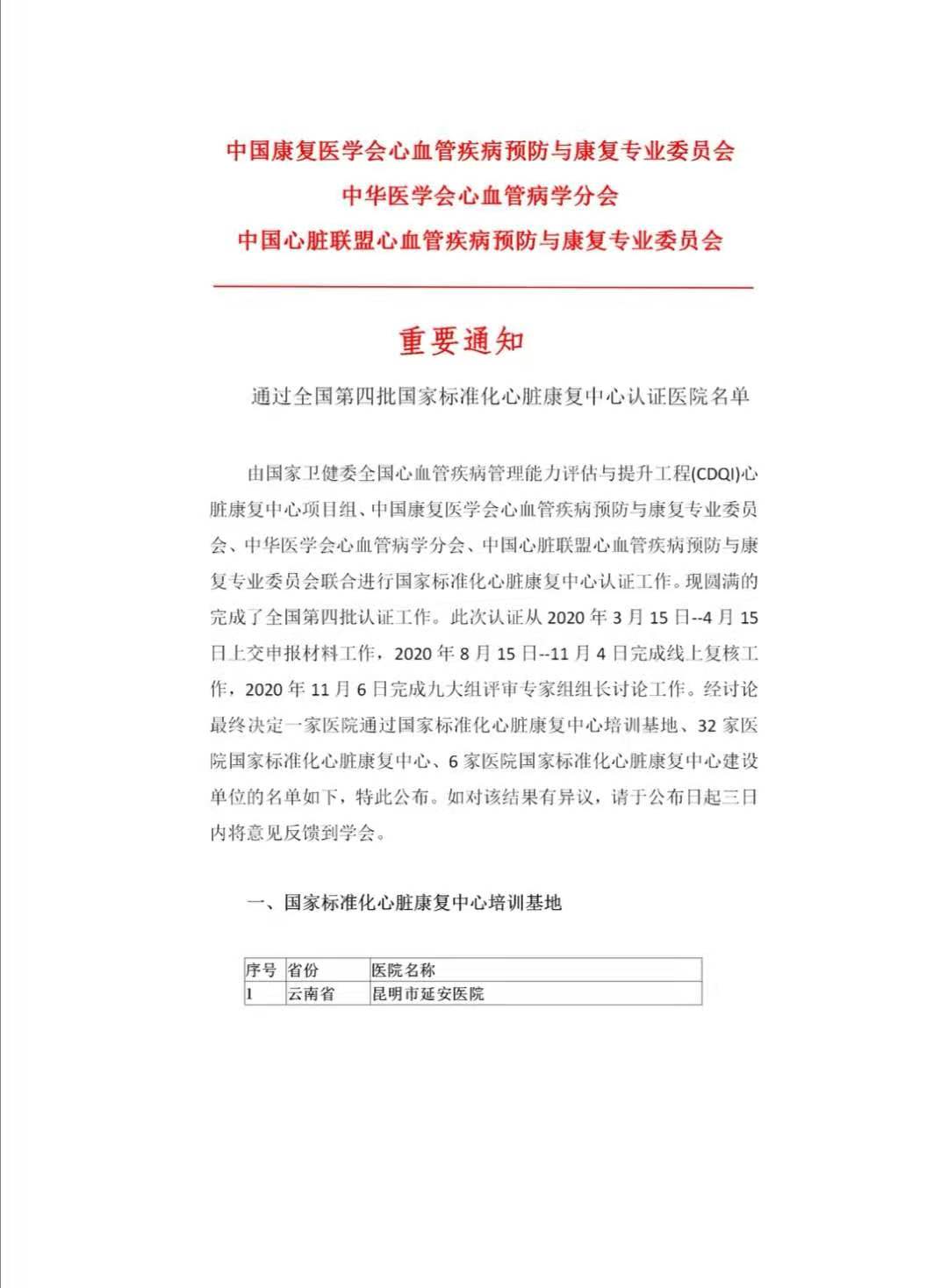 漳州市中医院又一中心通过国家级认证